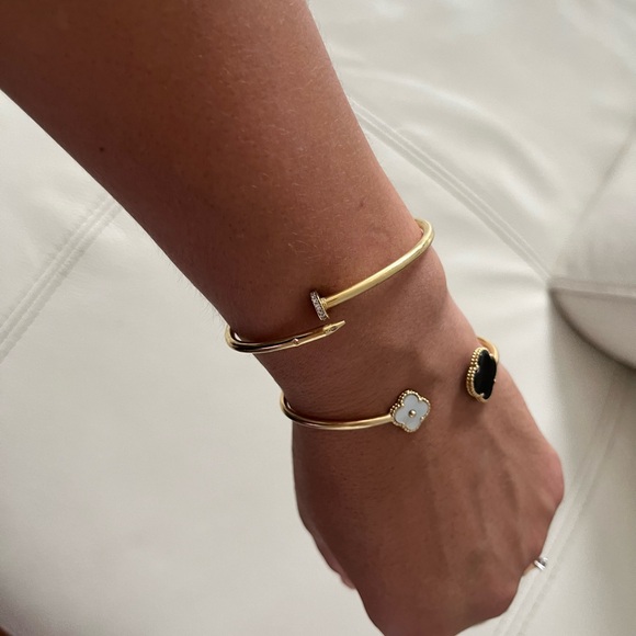 18k gold bangle bracelet - Picture 8 of 10